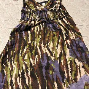 Brown and Green Blouse